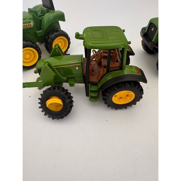 John Deere Kid's Three Individual Toys Farm Vehicles Green/Yellow - Picture 1 of 4